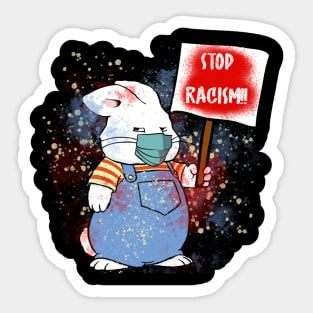 Stop Racism Protest Max Splatter Sticker